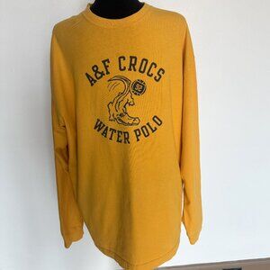 Vintage Abercrombie & Fitch Men’s Y2K Graphic Long-Sleeve T-Shirt Size XL